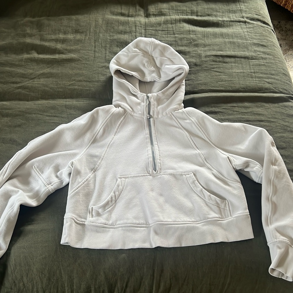 LULULEMON-oversized scuba half-zip hoodie